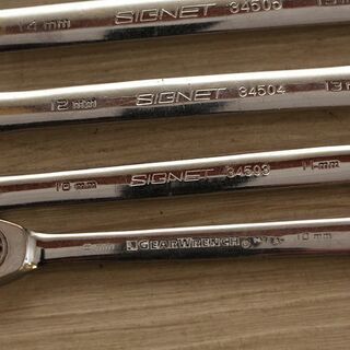 SIGNET ロッキングスイベルギアレンチ17mm14mm12mm メガネギアレンチ