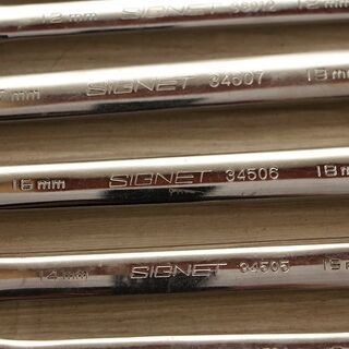 SIGNET ロッキングスイベルギアレンチ17mm14mm12mm　メガネギアレンチ19mm18mm15mm13mm11mm10mm　セット (HD940Y)