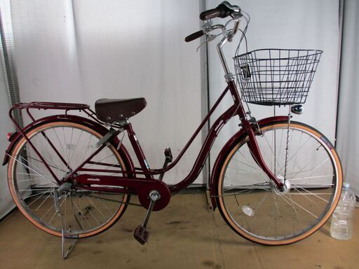 中古LEDオート内装3段変速自転車【日本製】26インチ★ワインレッド※地域限定 中古LEDオート内装3段変速自転車【日本製】26インチ☆ワインレッド