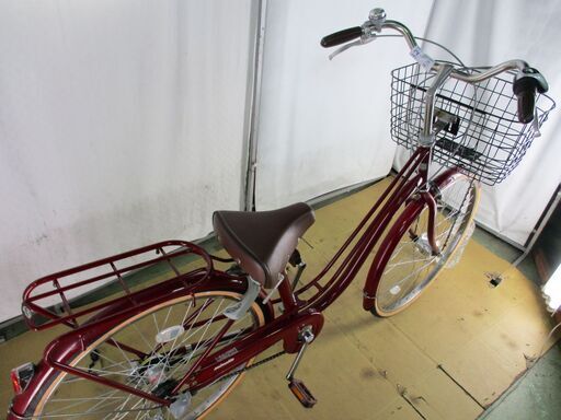美品 中古自転車 B323 軽快車 LEDオートライト 3段 【26インチ 】