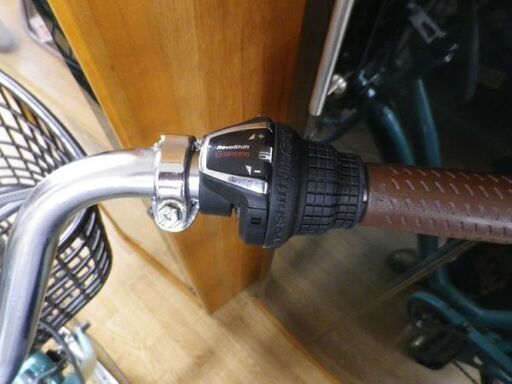 シティーサイクル ママチャリ 自転車 26インチ 鍵付き ライト付き 6段