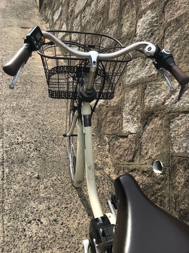 パナソニック♪電動アシスト自転車♪ViVi ♪オフホワイト♪ 交渉可！Panasonic 電動自転車 2018年 vivi オフホワイト広島