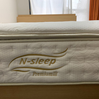 ダブルベット(ニトリ)N-sleep premium・ベッドフレームセット - 家具