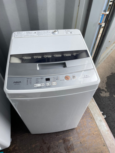 No.896 AQUA 4.5kg洗濯機　2019年製　近隣配送無料