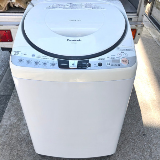 ☆★②パナソニック 全自動洗濯機 NA-FR80H9 eco-wash 2015年製 8.0kg 乾燥機能付き