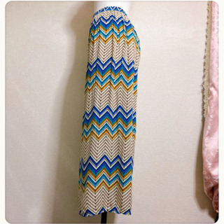 ご購入者様決定꒰ANAP꒱訳あり ワイドパンツ 青系 インド アジアン