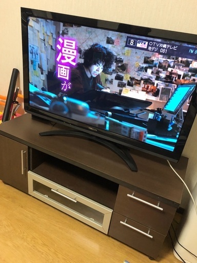 テレビボード　ブラウン