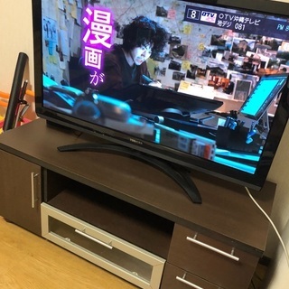 【ネット決済】テレビボード　ブラウン