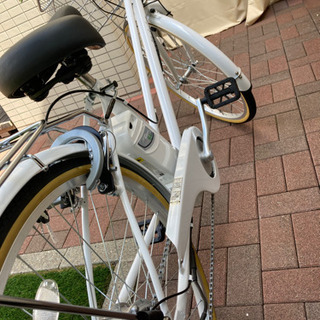 購入者決定しました　ほぼ新品　電動自転車　DACT266 パールホワイト