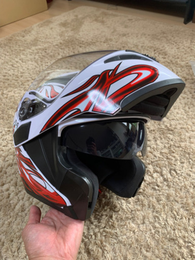 フルフェイス ヘルメット デュアルバイザー システムヘルメット AIS