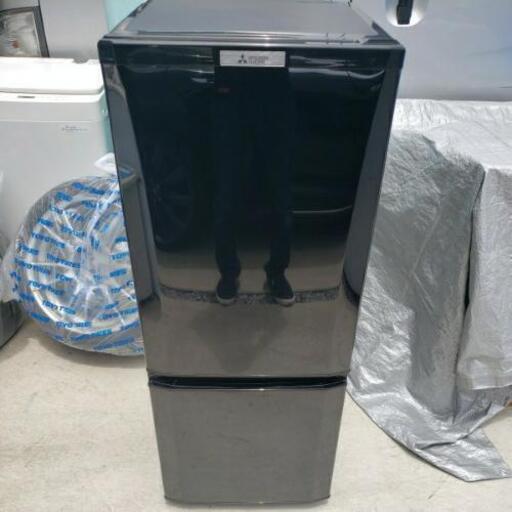 ☆美品☆三菱 MITSUBISHI 2ドア ノンフロン冷凍冷蔵庫 146L MR-P15C-B 2017年製 ブラック