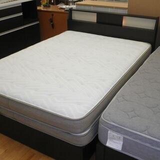 k286☆ダブルベッド☆ニトリ☆ダブルマットレス☆照明＋コンセント＋収納☆良品☆近隣配達、設置可能