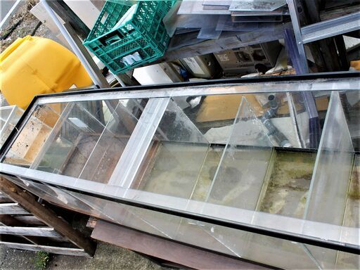 中古１８０×４５×ｈ４５　ダム式アクリル濾過槽 中古180×45×h45 ダム式アクリル濾過槽