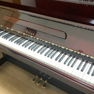 【木目の猫脚ピアノ】アトラス社製 アップライトピアノ