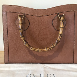 グッチ 正規品 ハンドバッグ バンブー