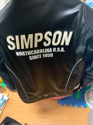 シンプソン　ライダースジャケット