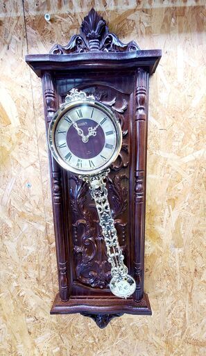 【愛品館市原店】シチズン クォーツクロック サルバロール 総体振り掛け時計 4MP605