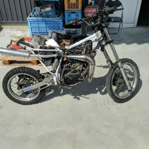 CRM50車体。社外チャンバー！アルミサイレンサー！CDI！メーターCRM８０用!