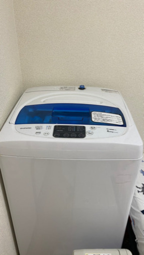 洗濯機6.0kg(取りに来てくださる方限定)
