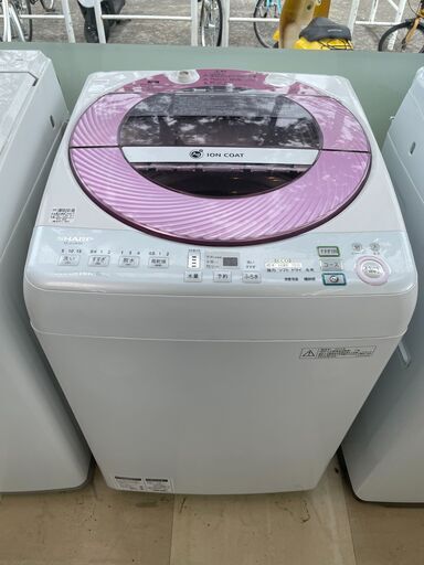 全自動洗濯機 SHARP ES-GV80M-P 8.0kg 2013年製
