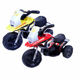 電動乗用バイク 充電式 乗用玩具 電動バイク　三輪車 レーシング