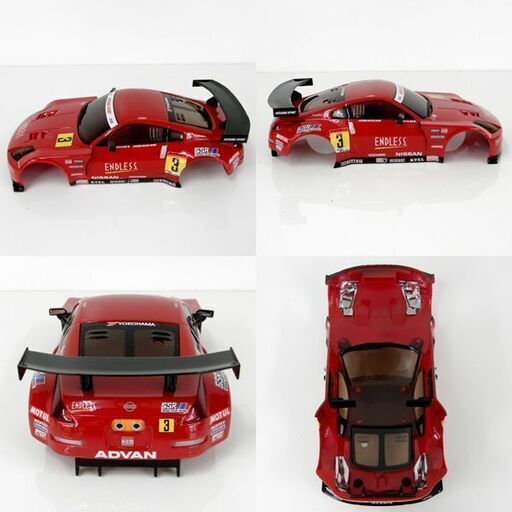 京商　ミニッツ　ボディ　日産フェアレディZ　セーフティカー（レッド×シルバー） 京商ミニッツボディ日産フェアレディZセーフティカー（レッド×シルバー