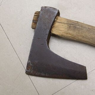斧 大小 鉈 ケース付  土佐特産　最高級鋼入　240mm ケース付 山林道具 セット まとめて 薪割り 枝打 手打 山師 林業 大工道具 古道具 (HD949awxY)