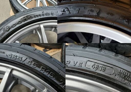 INVERNO 15インチ 軽自動車への流用に ワゴンR、ムーヴ