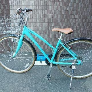 防犯登録料込み。札幌市内配達無料！中古クロスバイクエメラルド 