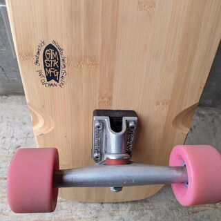 サーフスケート クルーザー 33インチ バンブーデッキ・Parisトラック・REMEMBERウィール・BONES REDSベアリング 中古品