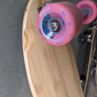 サーフスケート クルーザー 33インチ バンブーデッキ・Parisトラック・REMEMBERウィール・BONES REDSベアリング 中古品