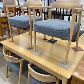 ニトリ ダイニング5点セット エクステンション ※キズ有 ☆ジモティ割 