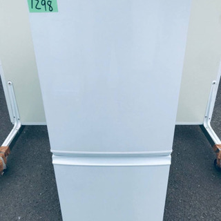 1298番 シャープ✨ノンフロン冷凍冷蔵庫✨SJ-D14A-W‼️