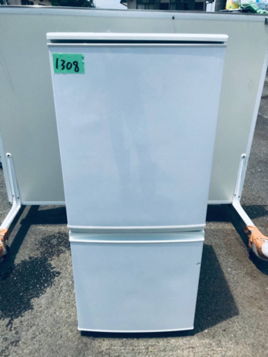 1308番 シャープ✨ノンフロン冷凍冷蔵庫✨SJ-D14A-W‼️