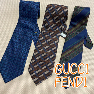 ハイブランドネクタイ　GUCCI グッチ　FENDI  フェンデ...