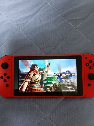 美品】ニンテンドースイッチ本体 マリオレッド×ブルーセット 美品