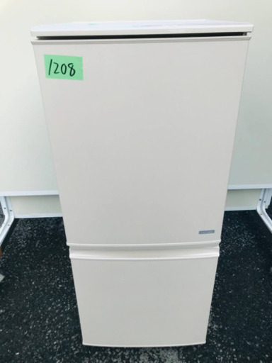 ①1208番 シャープ✨ノンフロン冷凍冷蔵庫✨SJ-C14Y-C‼️