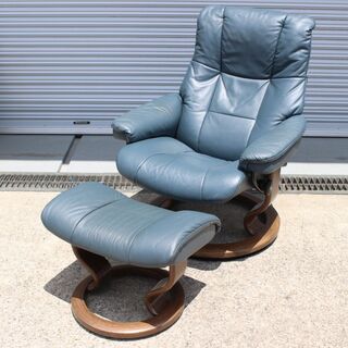 T149) EKORNES エコーネス メイフェア 本革 ストレ...