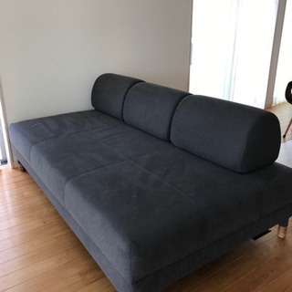 【ネット決済・配送可】ソファー　ベット　IKEA  新品カバーあり