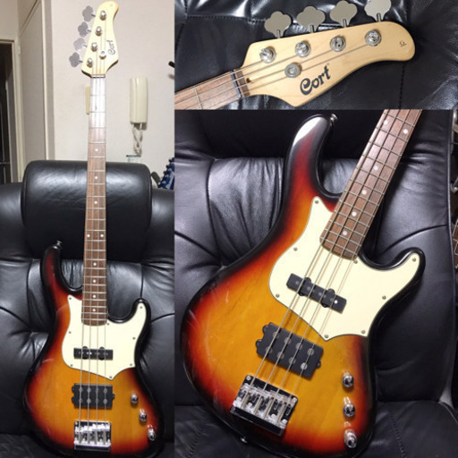 美品cortコルト配送可アクティブ大型ハムバッカーJAZZBASSベースギター