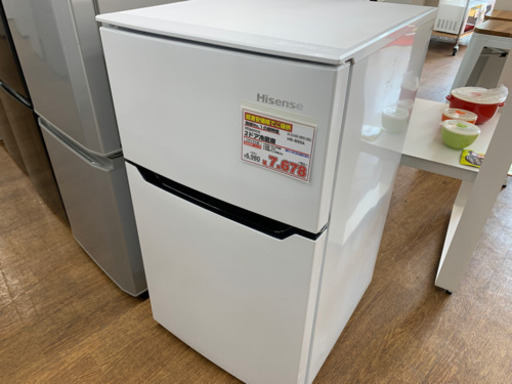 2ドア冷蔵庫　2019年製　93L【店頭取引限定】【中古品】早い者勝ち！足立区近郊配送可能！