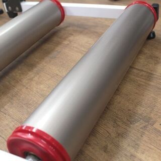 (Y)北大前! 札幌 引取 美品!! MINOURA/ミノウラ MOZ ROLLER/モッズローラー ３本ローラー/チタン柄トレーニング 運動器具 折り畳み式 乗降用ステップ付き