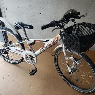 【ネット決済】(♡8)中古自転車マウンテンバイク24インチホワイト