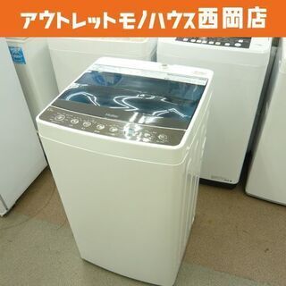 西岡店 洗濯機 4.5 kg 2018年製 ハイアール/ Haier JW-C45A  ホワイト/白 全自動洗濯機
