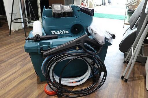 【苫小牧バナナ】良品 makita/マキタ MHW080D 充電式高圧洗浄機 36V 18Vバッテリー2個付き 動作品♪