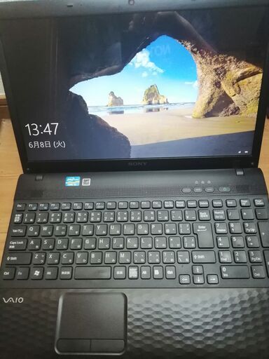 綺麗　SONY VAIO　Core i3搭載 メモリ4G HDD320G Wifi対応 カメラ内蔵　大画面15.6インチ　最新Windows10搭載