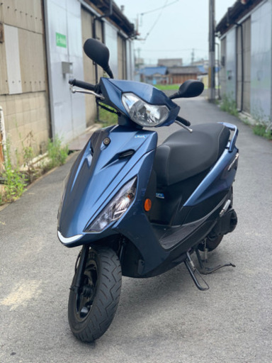 ☆完全予約制☆ヤマハ アクシスZ　超低走行５８０ｋｍ　現行モデル　2018年　人気カラー　グレイッシュブルーメタリック♪配達可♪
