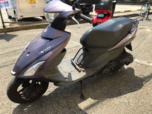 実動アドレスV125S　CF4MA-105　パープル 使用中 BEEMSマフラーエンジン調子いいです、