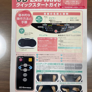 3Dエクサウェーブ/エクササイズ/インナーマッスル/マシン/RiccoH/ディノス