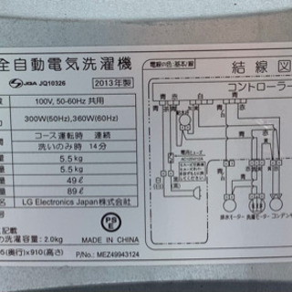 5.5キロ洗濯機 リサイクルショップ宮崎屋21.6.8F